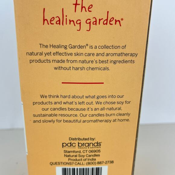 The Healing Garden Orange Blossom Natural Soy Candles 3.8 oz - Picture 5 of 6